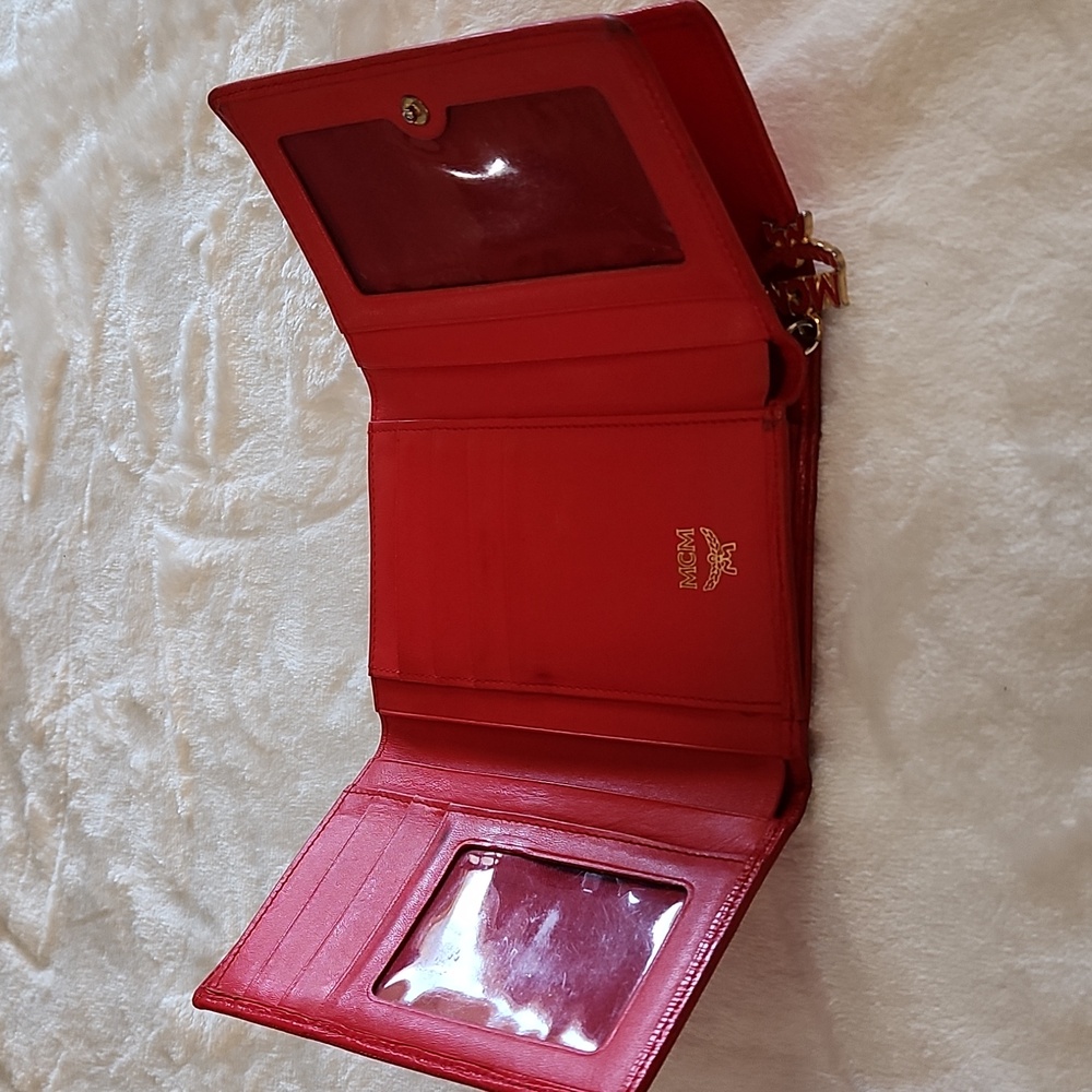 MCM Red Leather Wallet - Picture 2 of 10